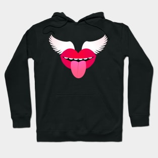 Kissy Red Lips Hoodie